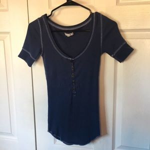 Aerie ribbed shirt with buttons